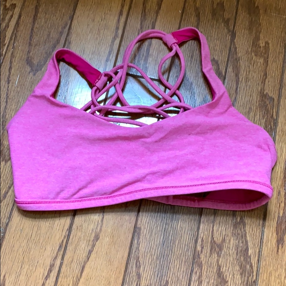 Hot pink Lululemon Bra